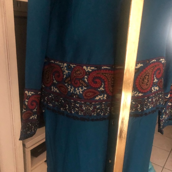 COPY - Lucky Brand 100% Silk Paisley Pajama 2 Pie… - Picture 4 of 5